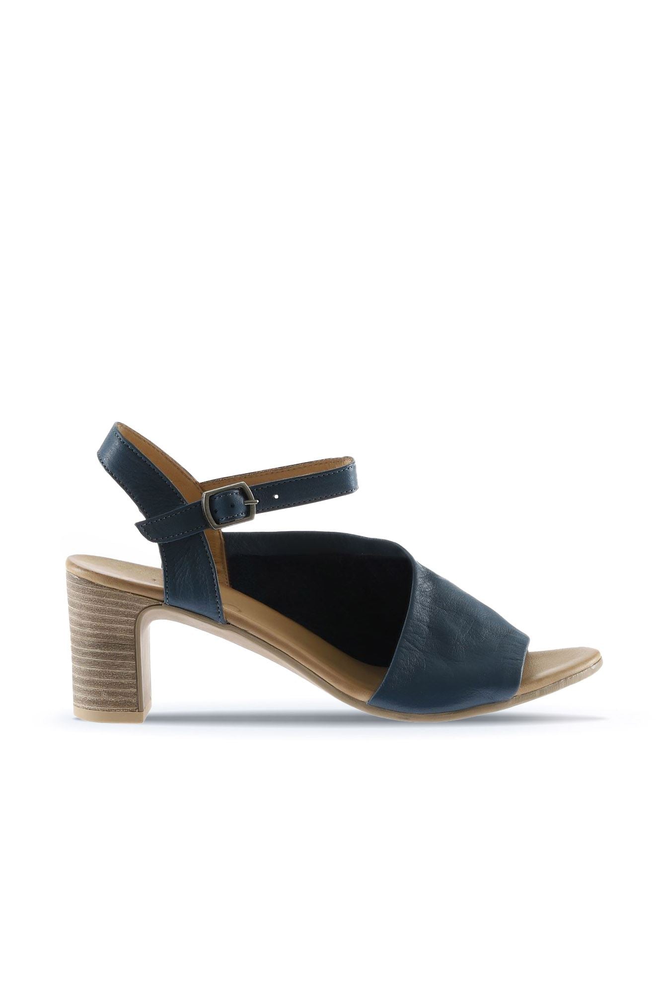 Bueno Women's Leather Heeled Sandal