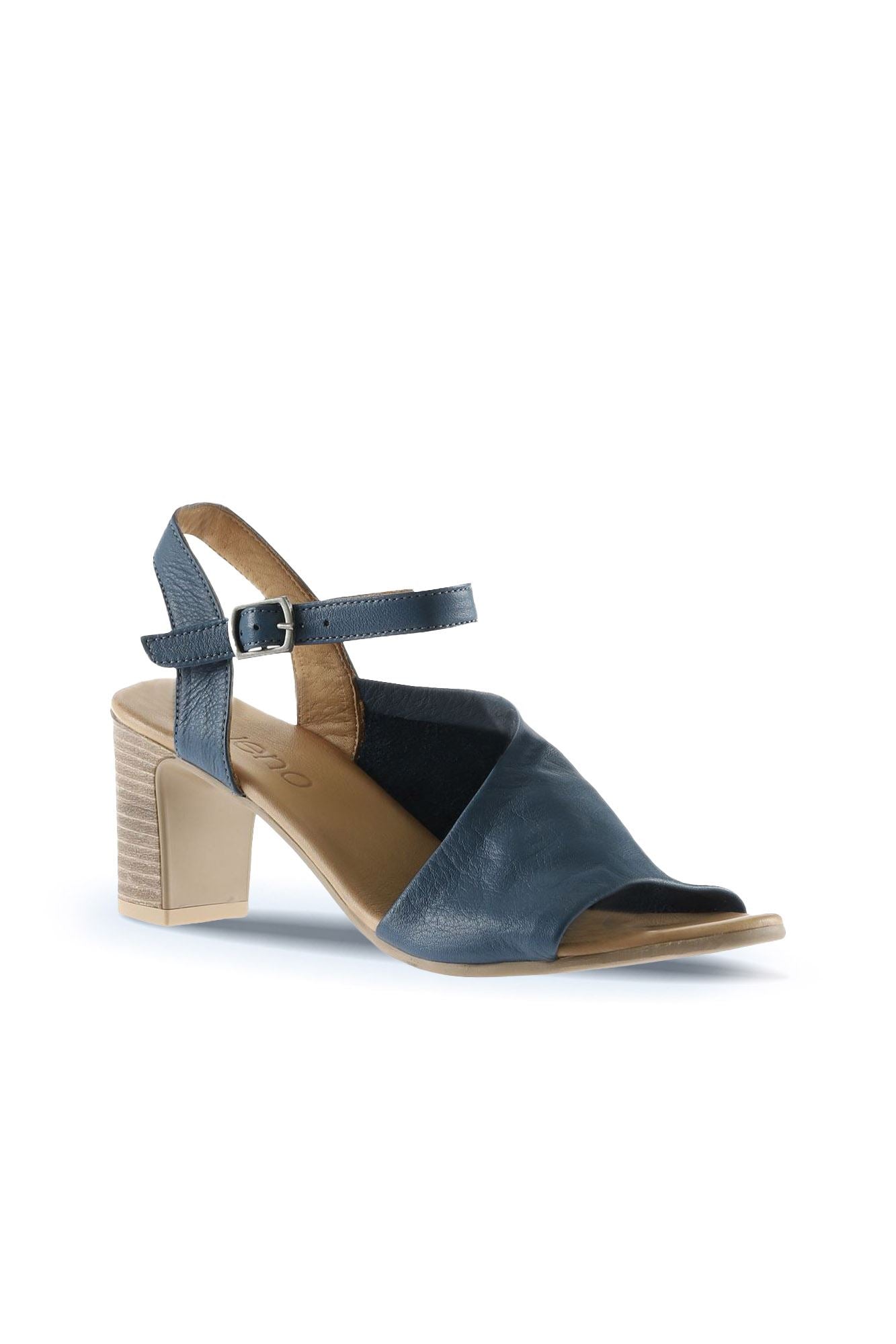 Bueno Women's Leather Heeled Sandal