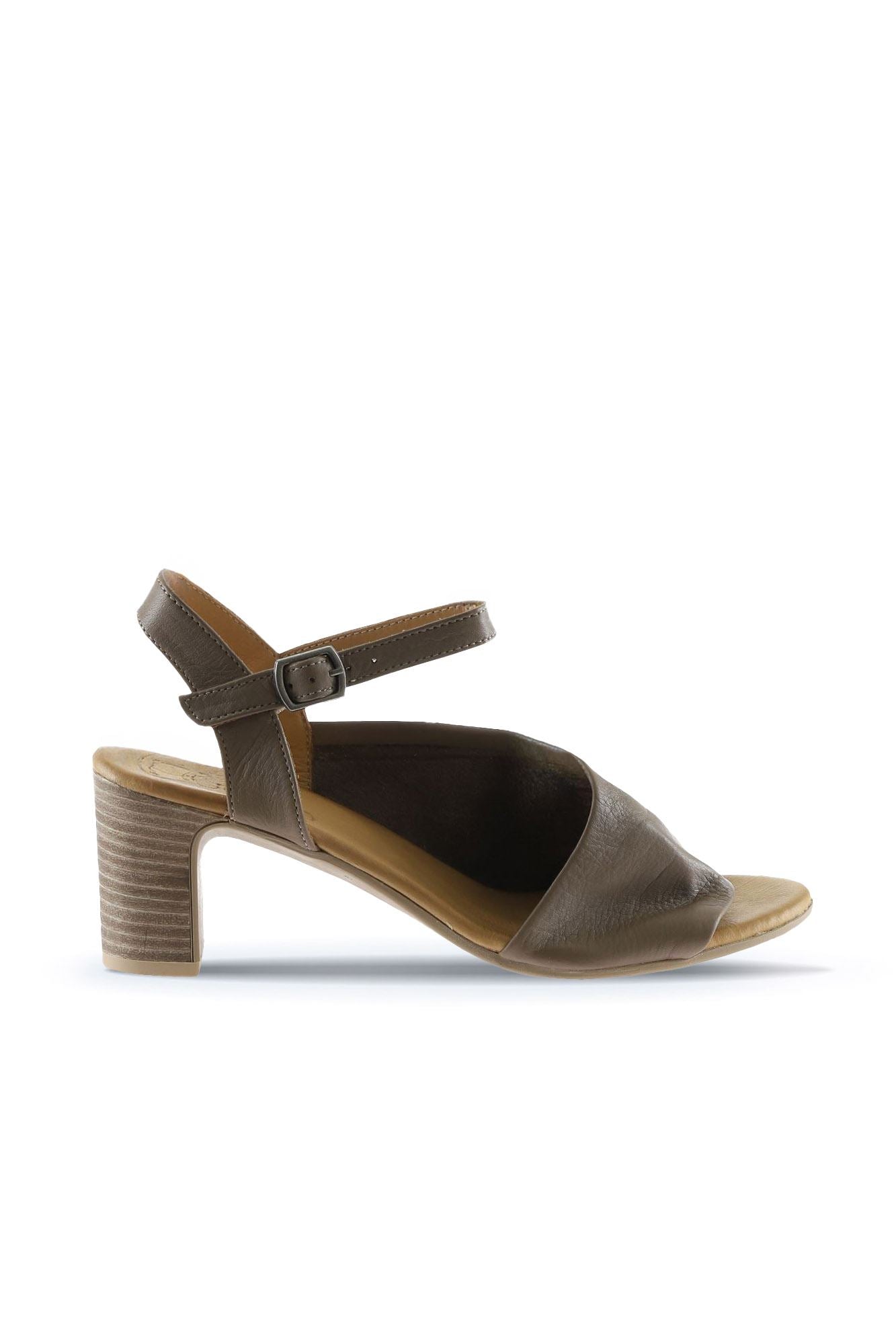 Bueno Women's Leather Heeled Sandal