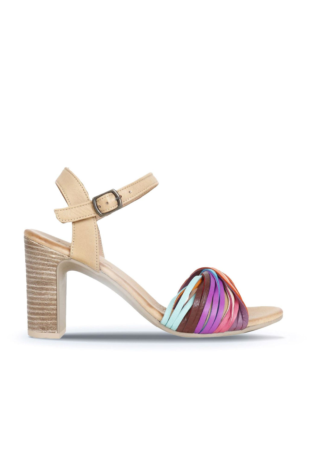 Bueno Women's Leather Heeled Sandal