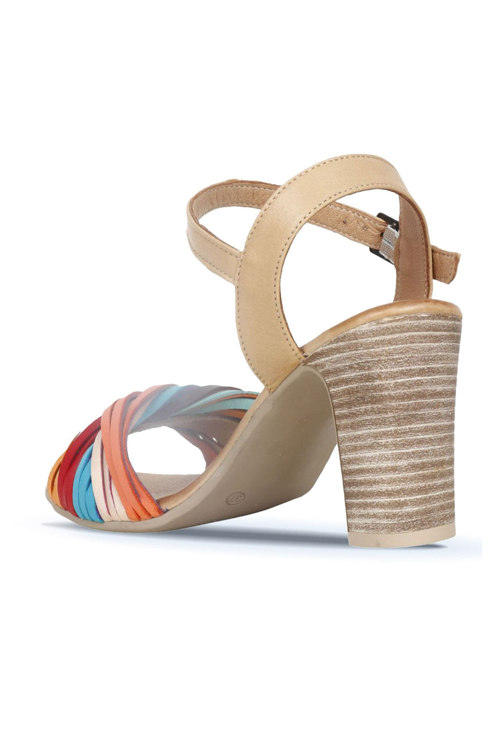 Bueno Women's Leather Heeled Sandal