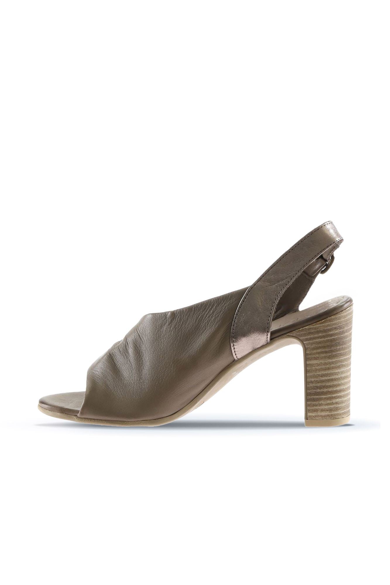 Bueno Women's Leather Heeled Sandal