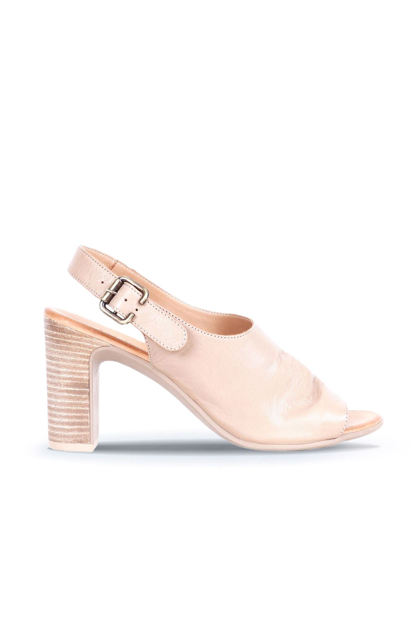 Bueno Women's Leather Heeled Sandal