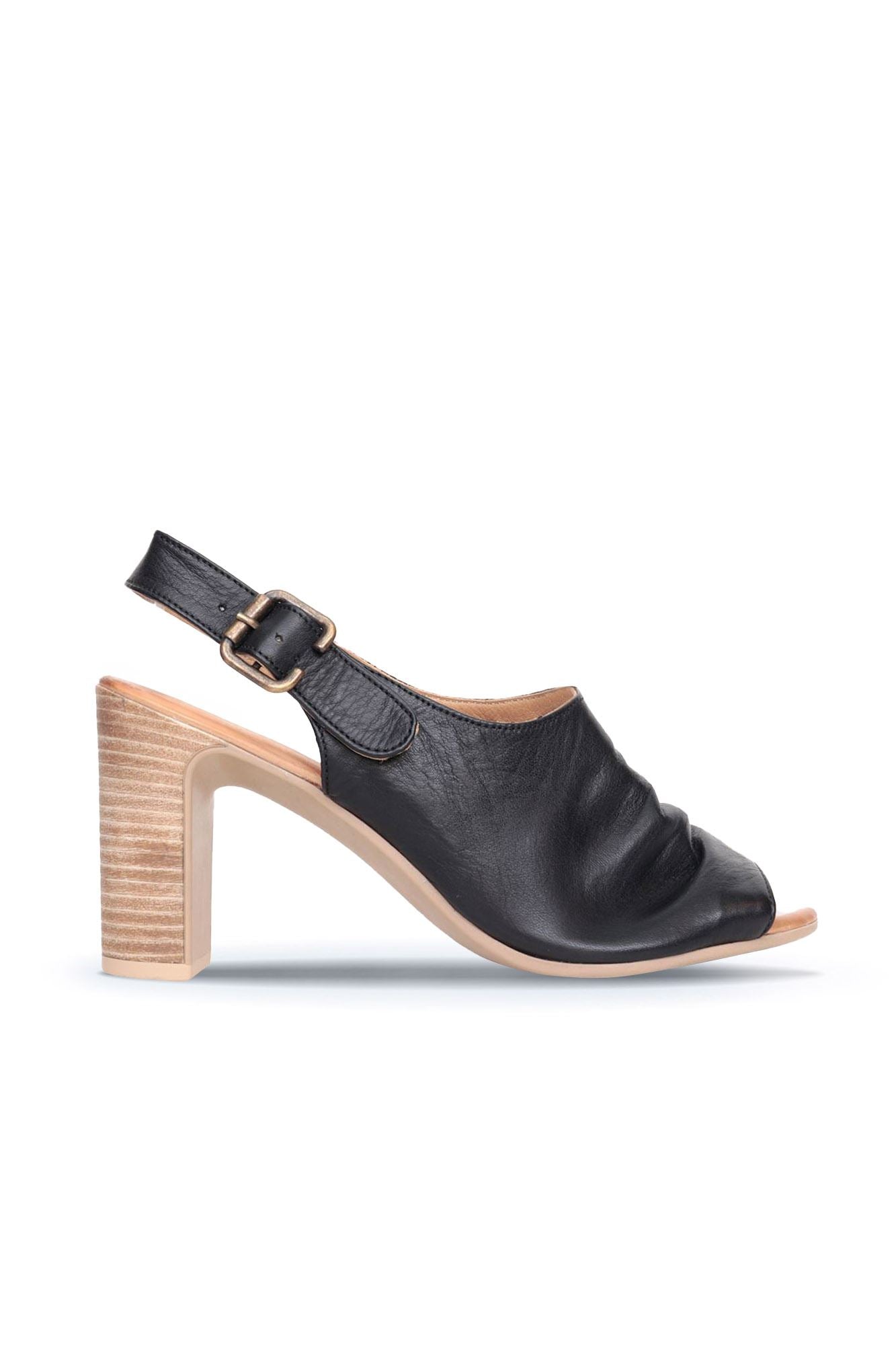 Bueno Women's Leather Heeled Sandal