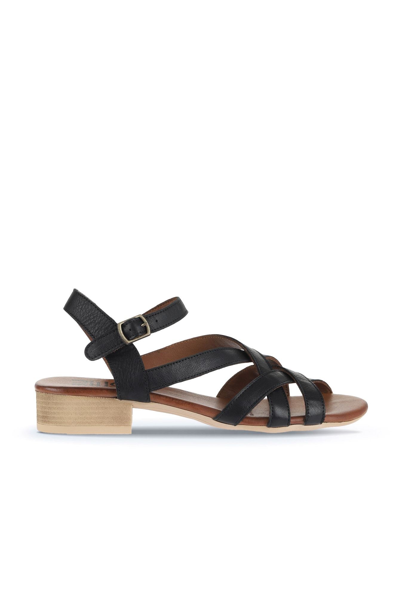 Bueno Women's Leather Low-Heel Sandal