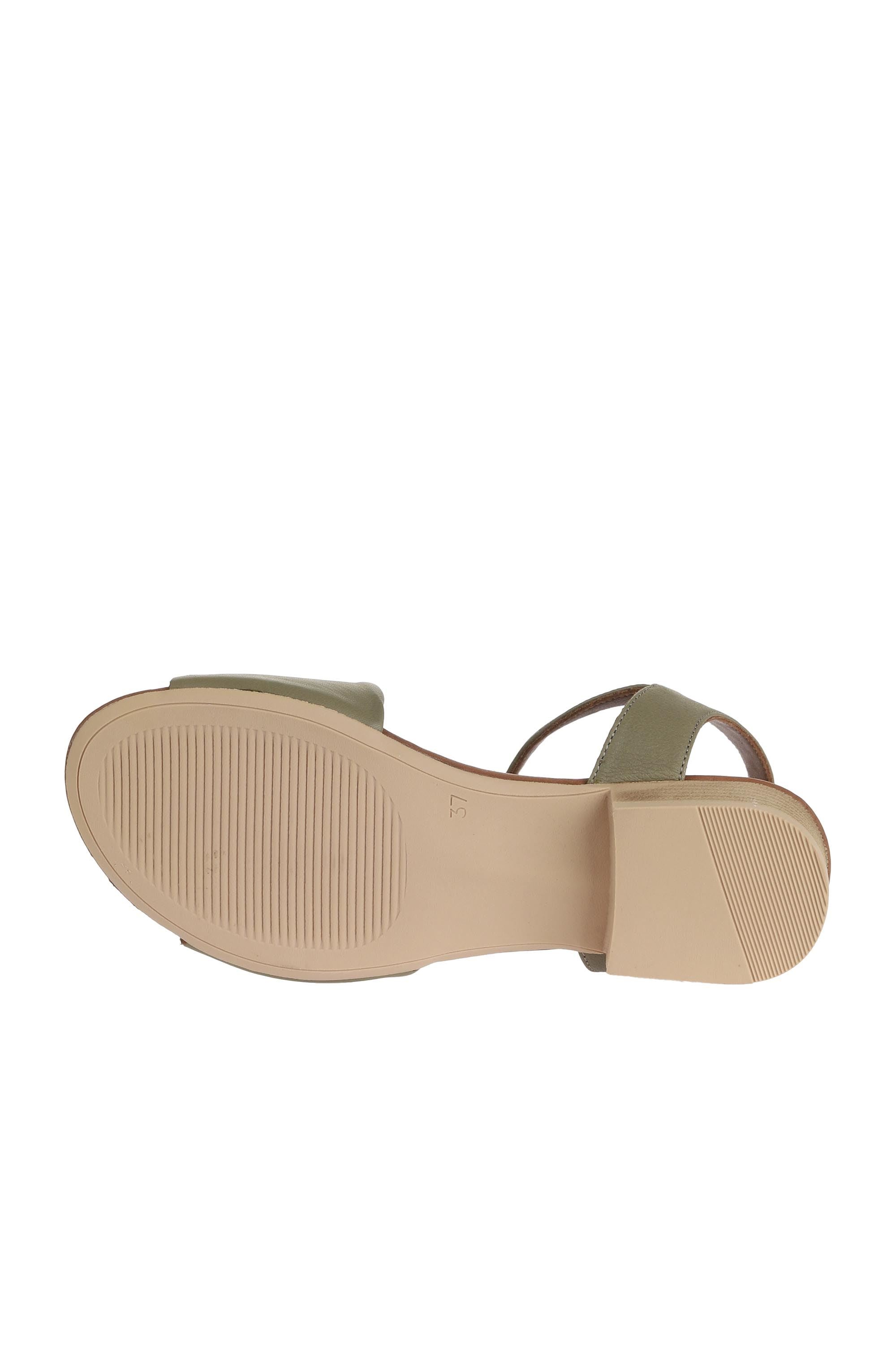 Bueno Women's Leather Low-Heel Sandal