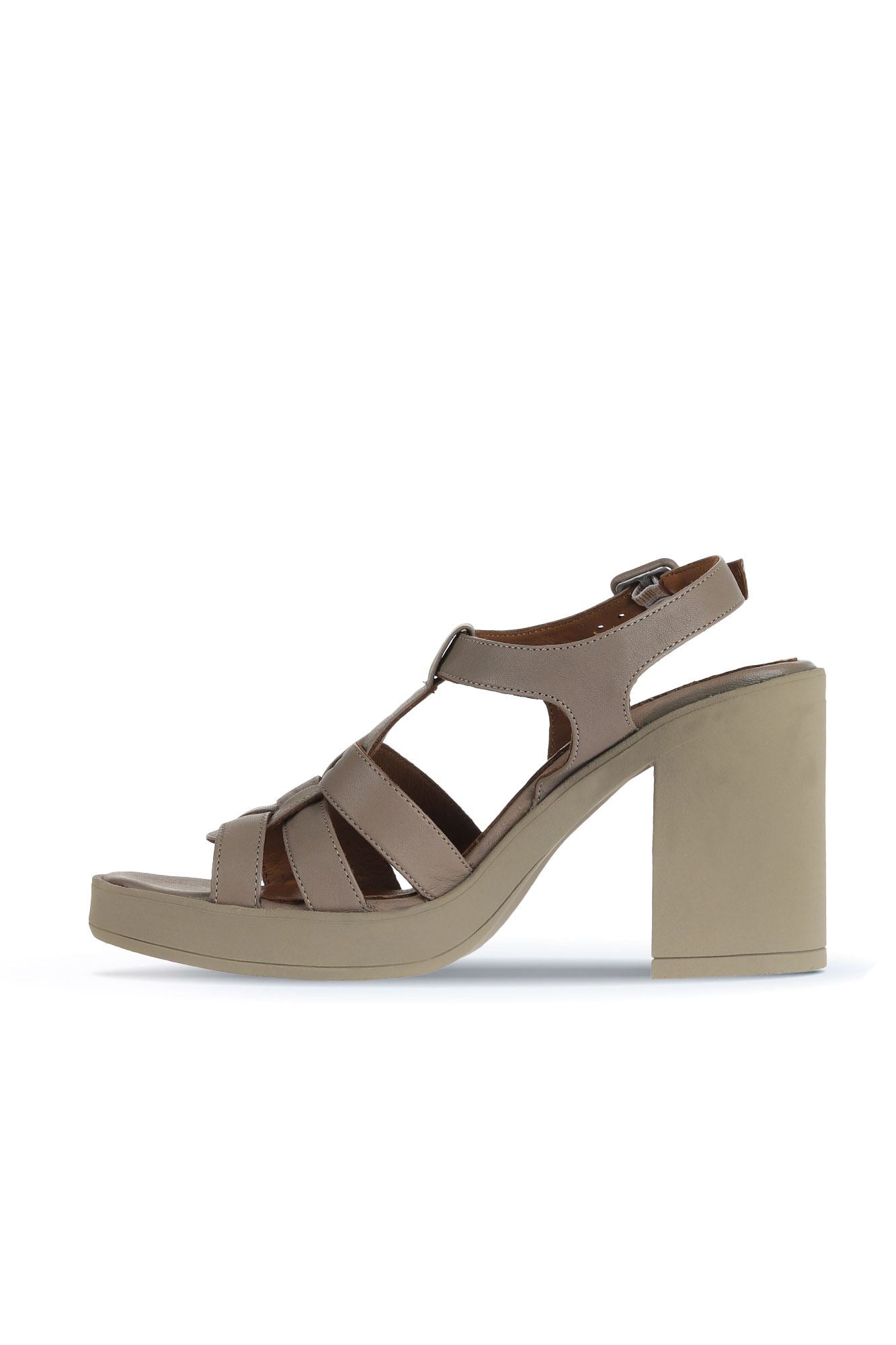 Bueno Women's Leather Heeled Sandal