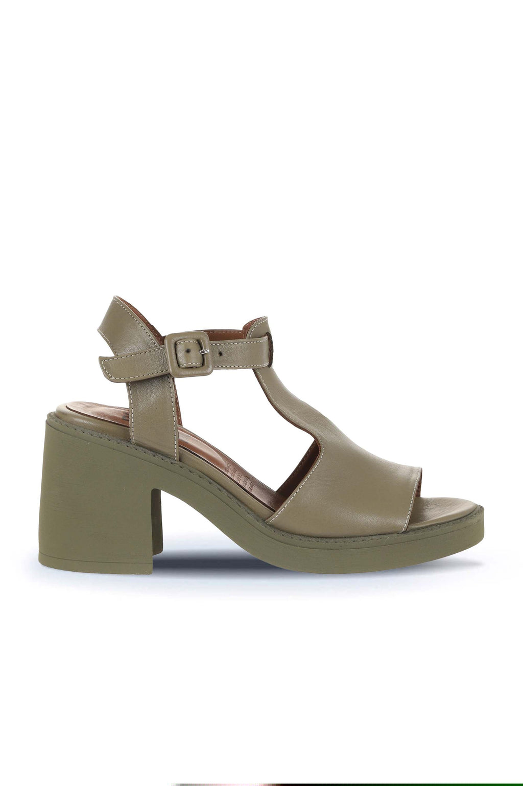 Bueno Women's Leather Heeled Sandal