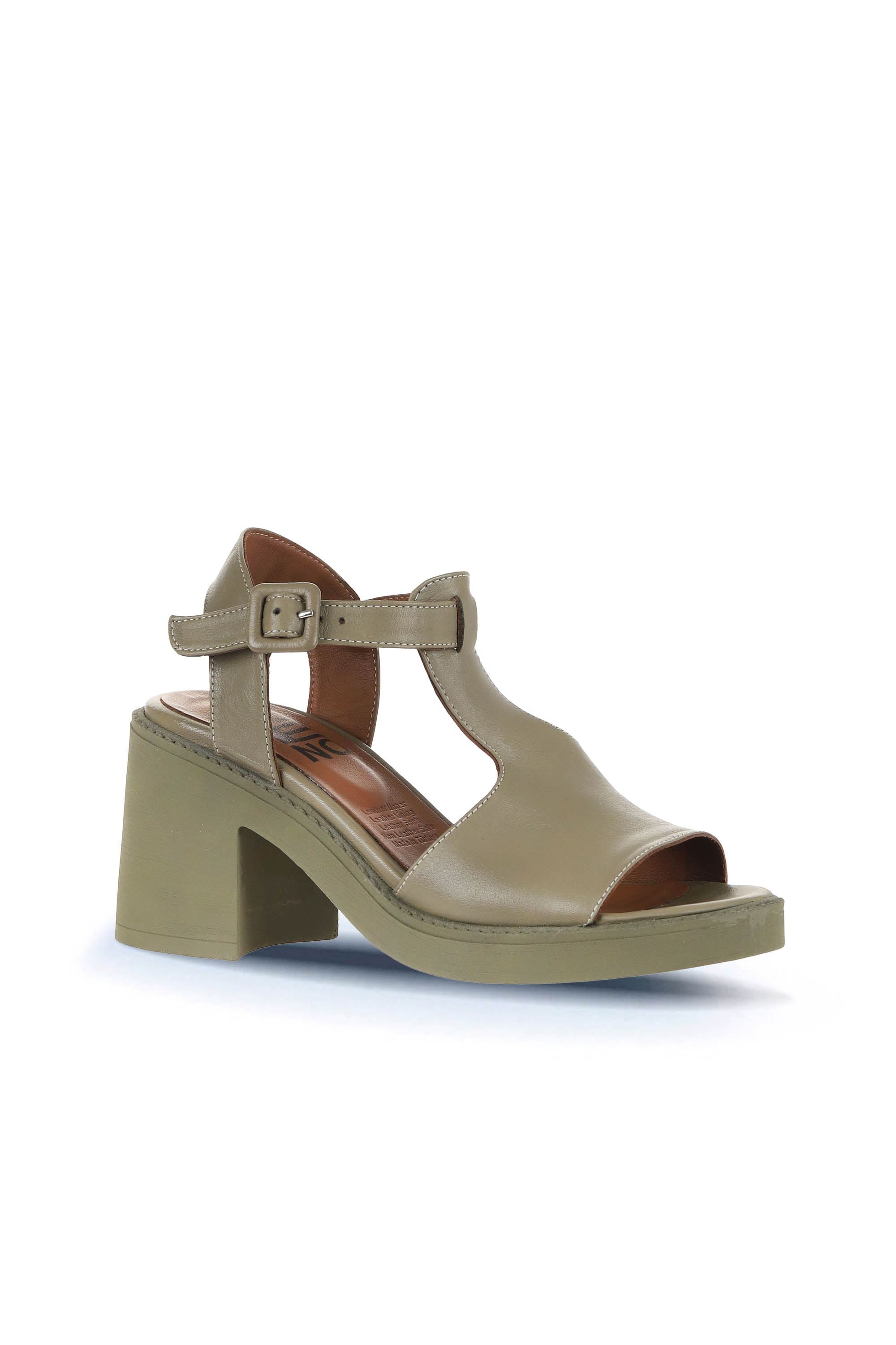 Bueno Women's Leather Heeled Sandal