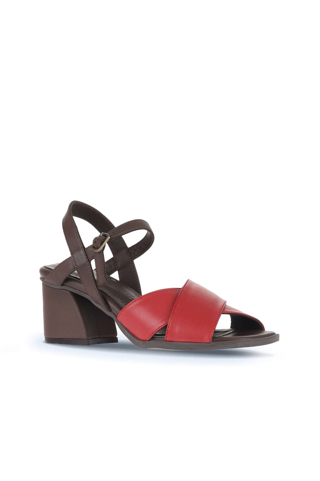 Bueno Women's Leather Heeled Sandal