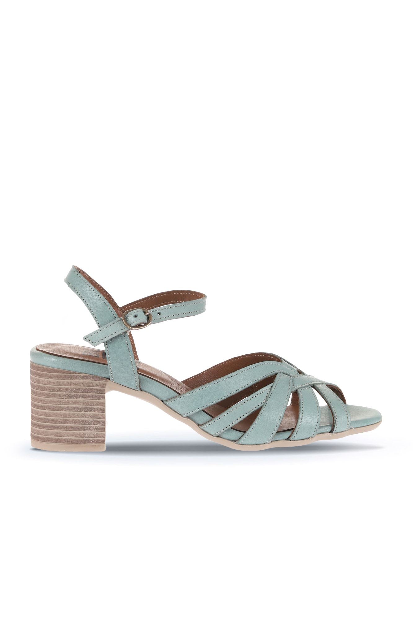 Bueno Women's Leather Heeled Sandal