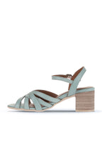 Bueno Women's Leather Heeled Sandal