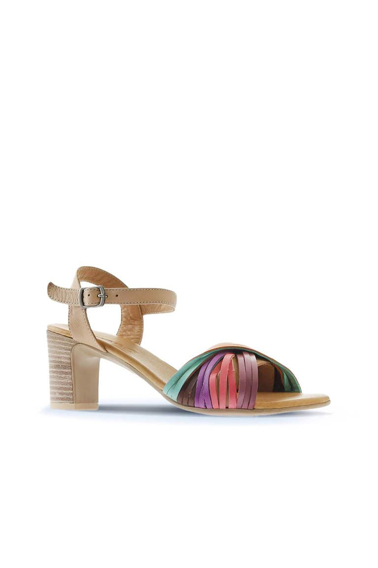 Bueno Women's Leather Heeled Sandal