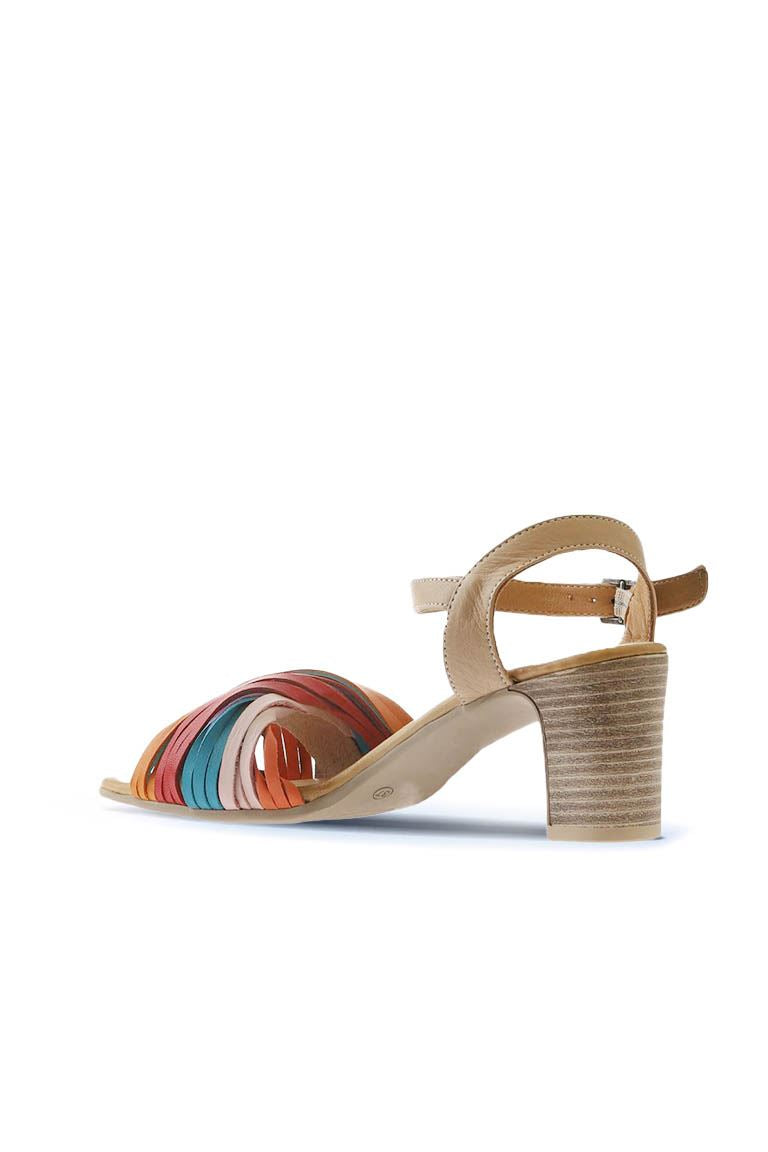 Bueno Women's Leather Heeled Sandal