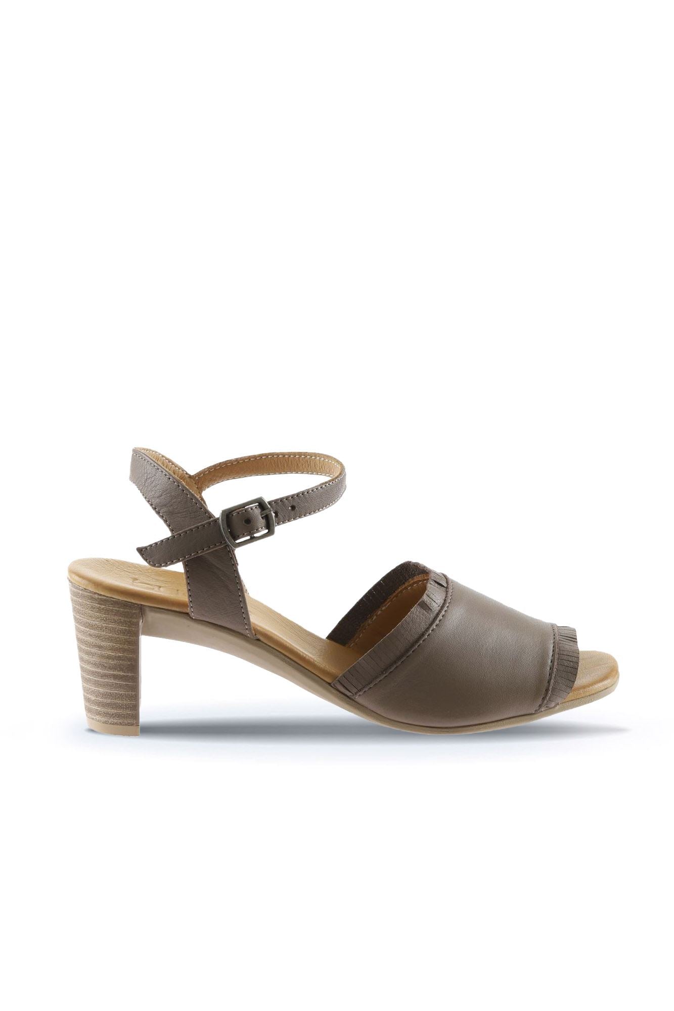 Bueno Women's Leather Heeled Sandal