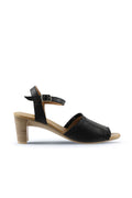 Bueno Women's Leather Heeled Sandal