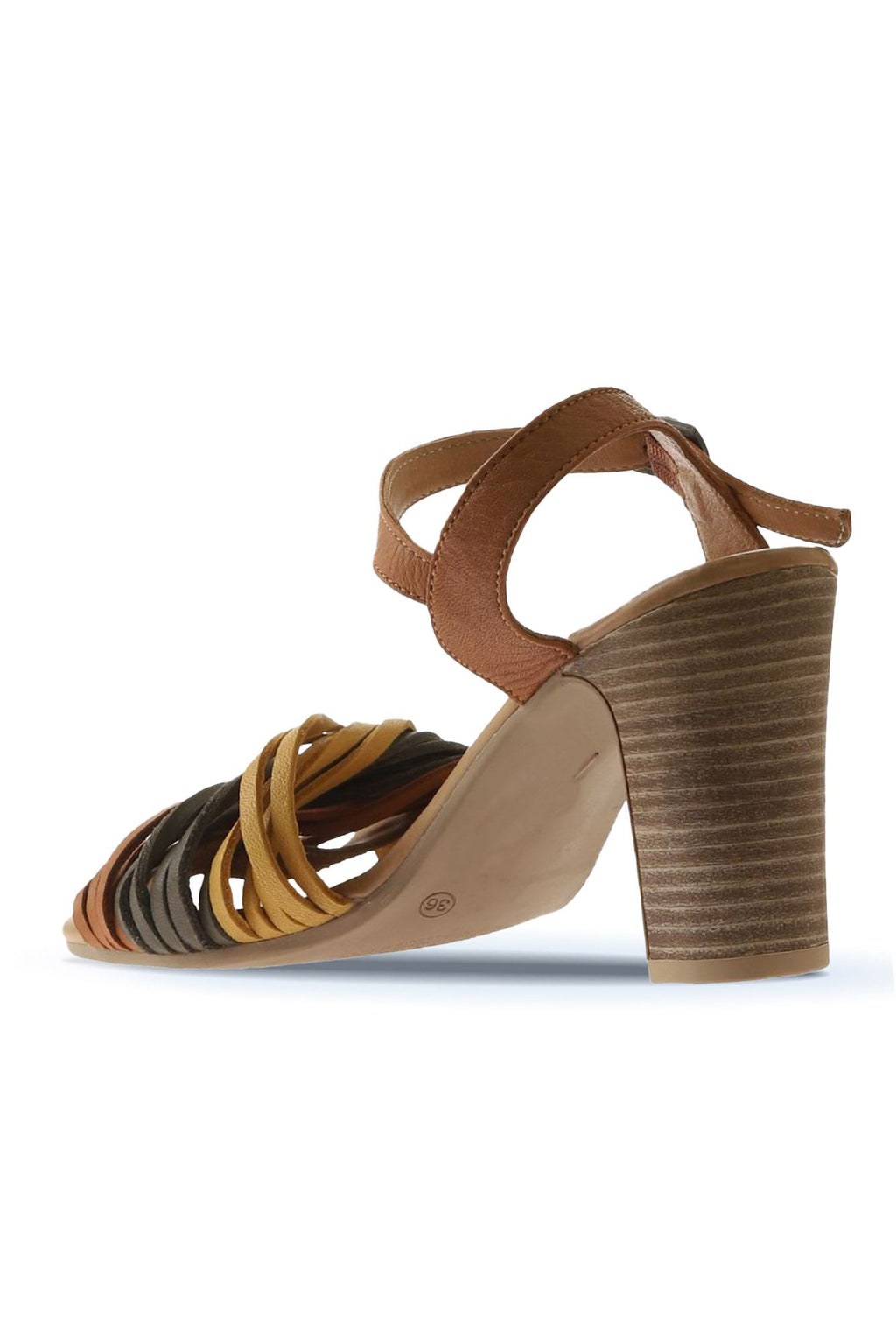 Bueno Women's Leather Heeled Sandal