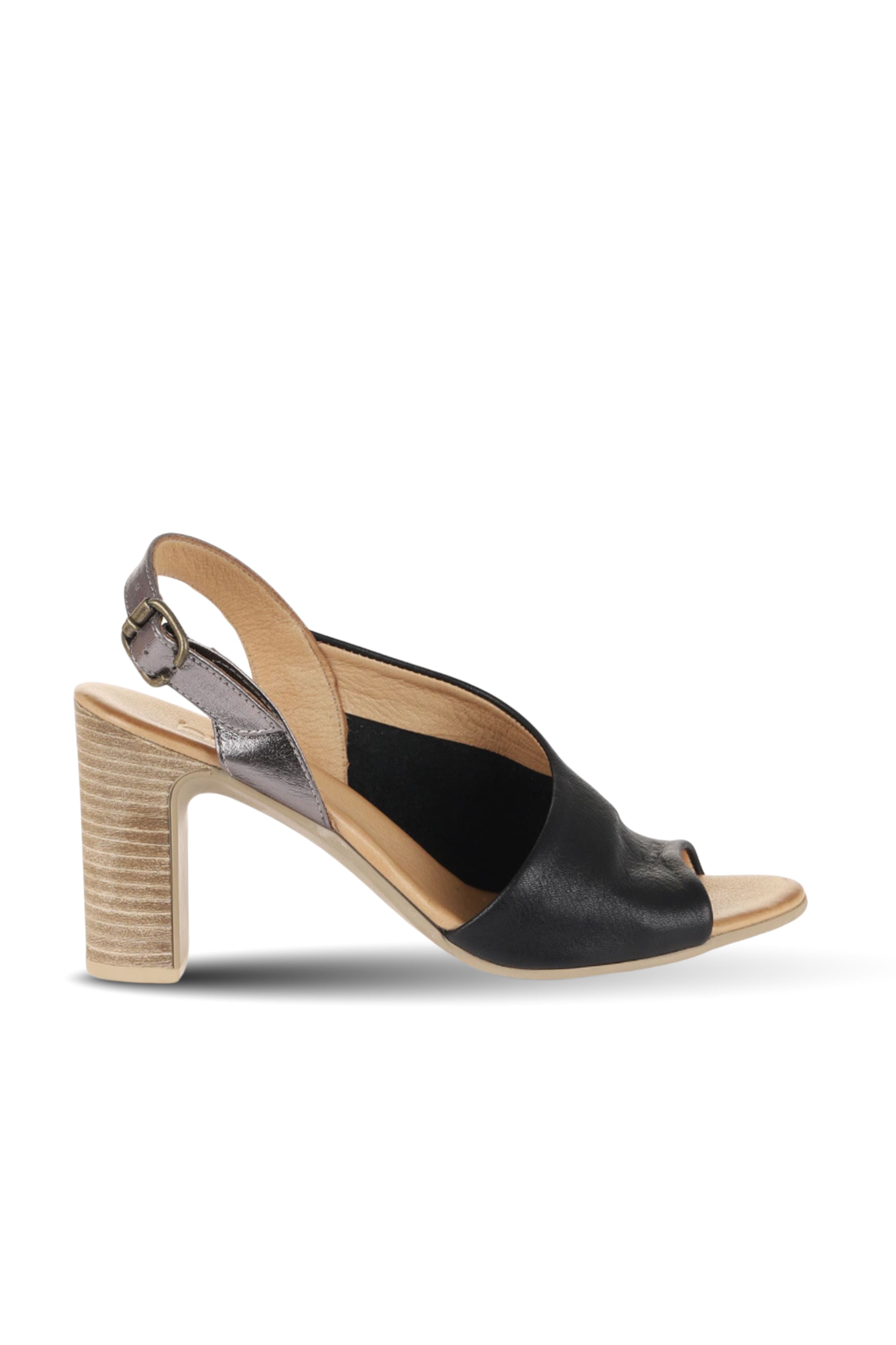 Bueno Women's Leather Heeled Sandal