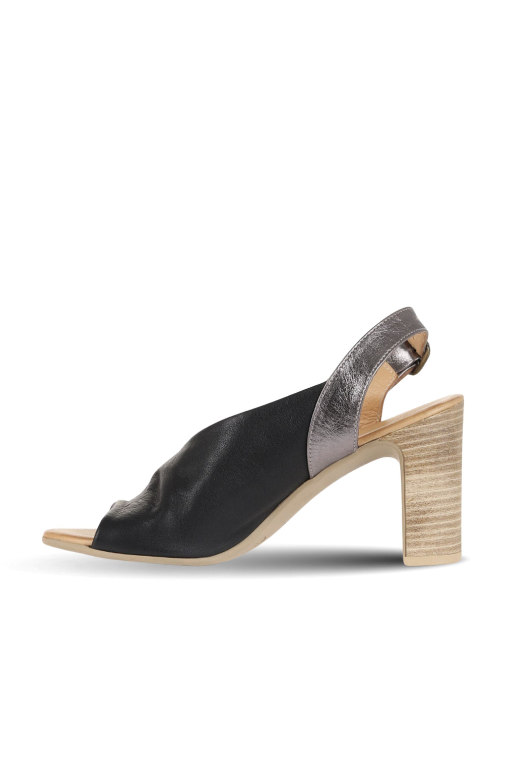 Bueno Women's Leather Heeled Sandal