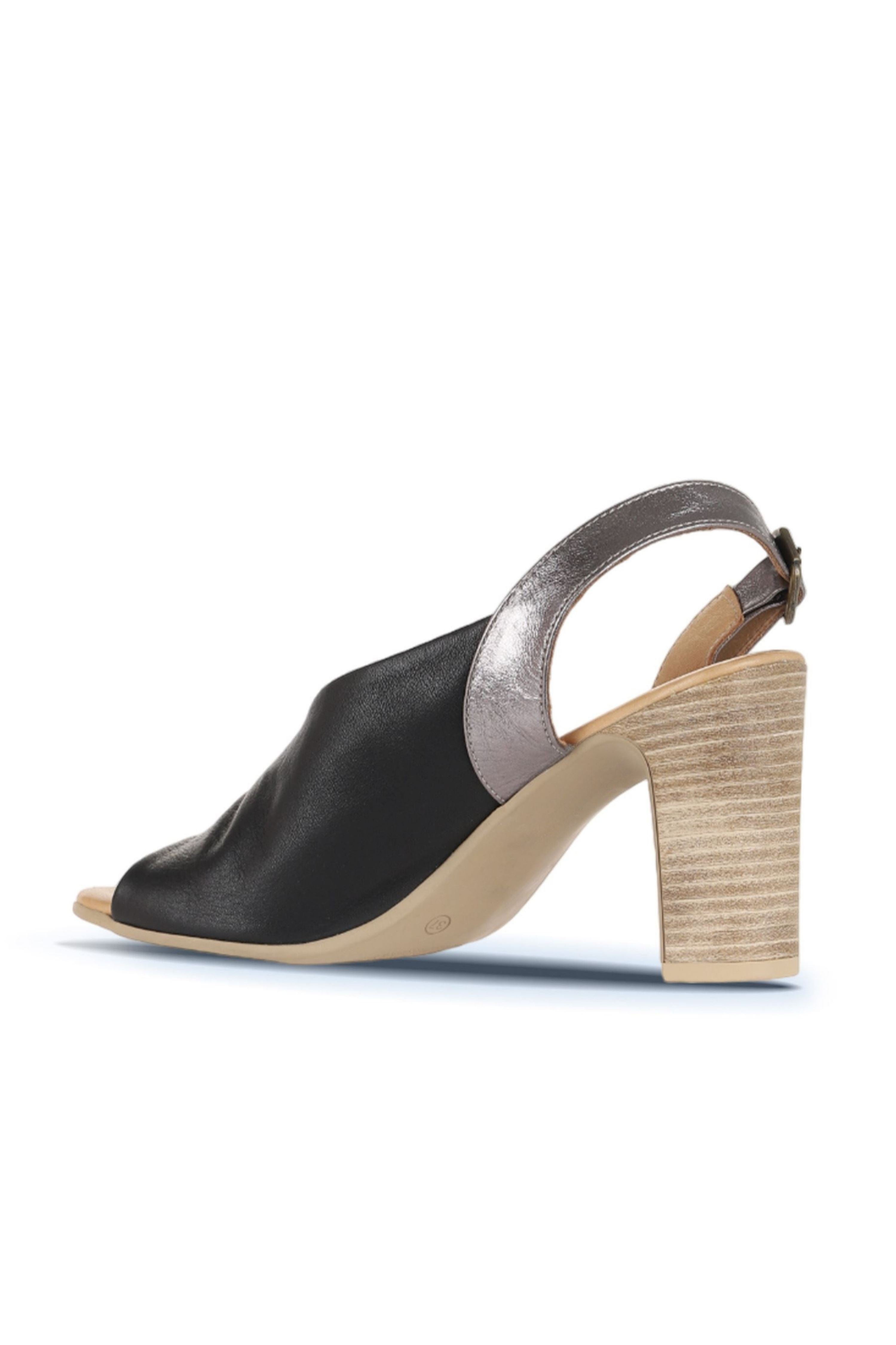 Bueno Women's Leather Heeled Sandal