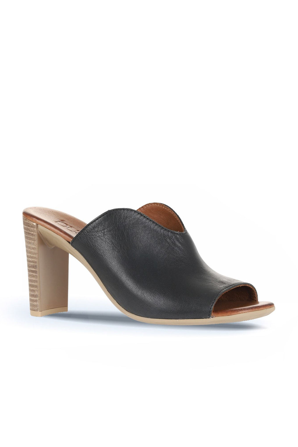 Bueno Women's Leather Heeled Slipper