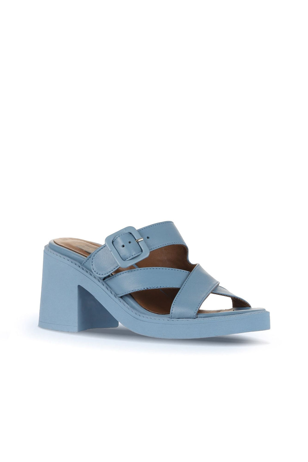 Bueno Women's Leather Heeled Slipper